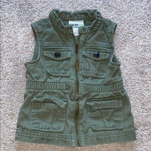 Green Sleeveless Utility Vest